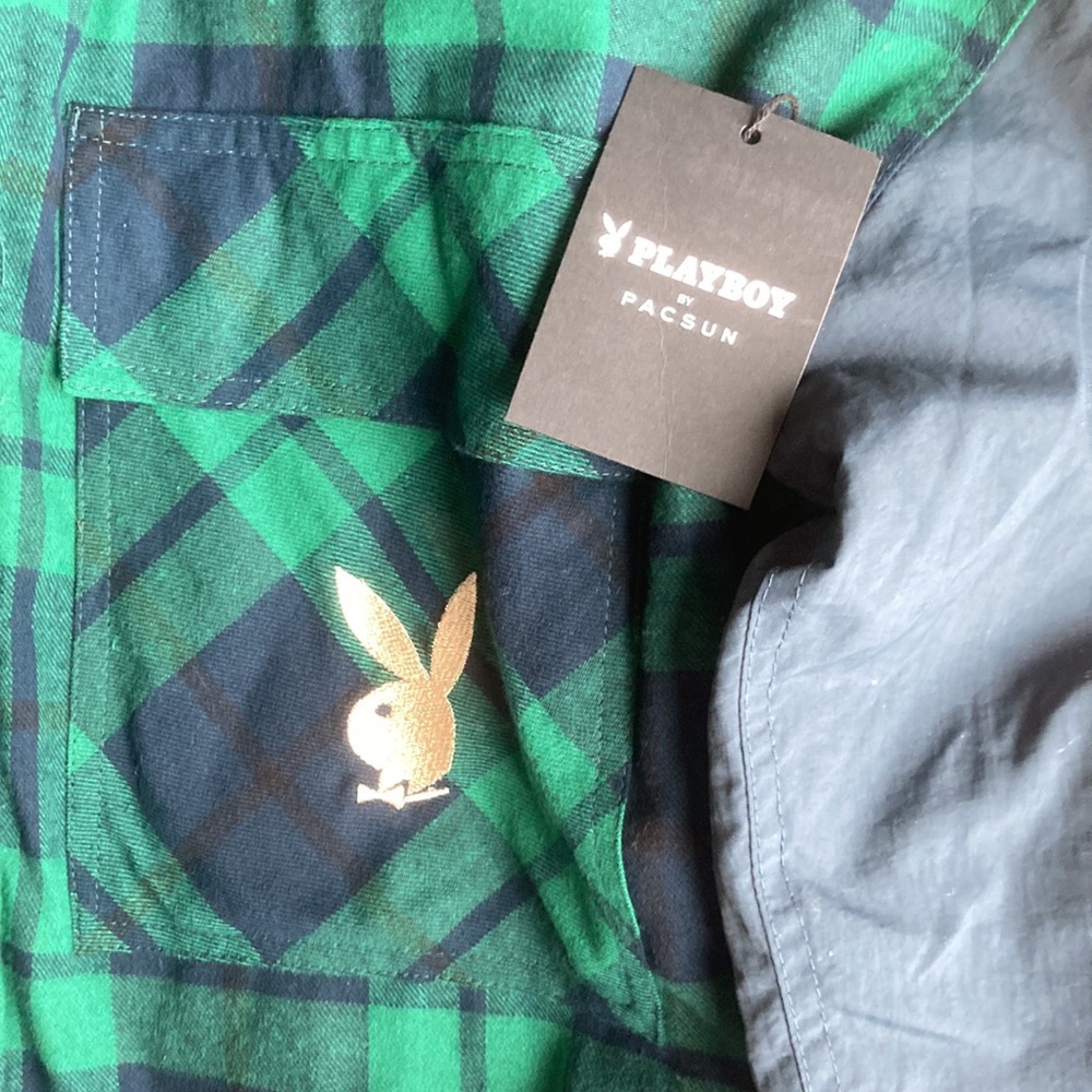 PLAYBOY by Pacsun M/L Plaid Jacket Coat NWT - Picture 3 of 4